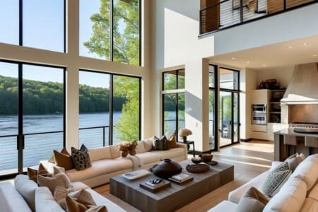 High,End,Modern,River,House,Living,Room,With,Windows